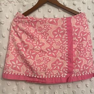 Lilly Pulitzer mini skirt with shorts underneath